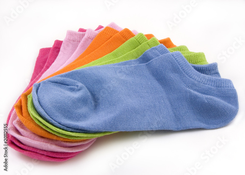 Obraz na płótnie Display of colorful ankle socks