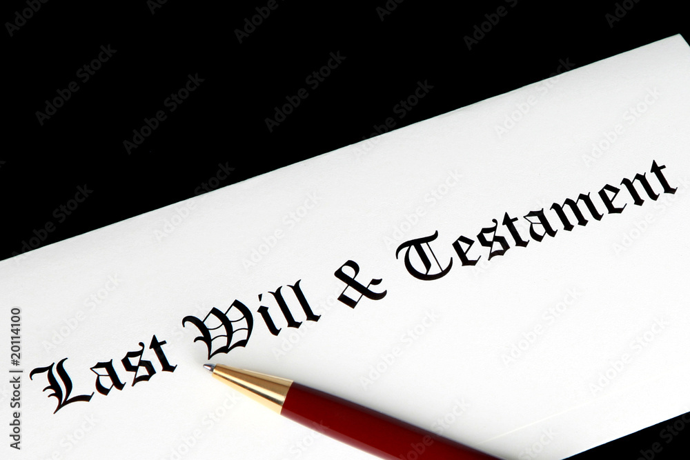 Obraz premium Last will and testament