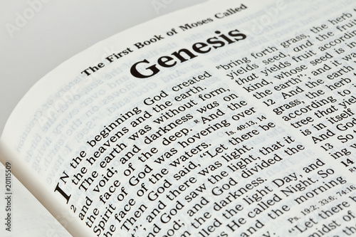 Obraz na plátně Bible Book of Genesis