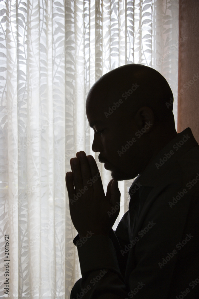 Man With Hands in Prayer Man With Hands in Prayer