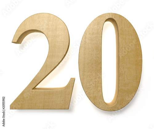 20 wooden celebration anniversary birthday