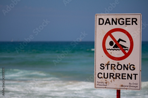 Danger strong current sign