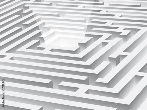 white maze - the target photo