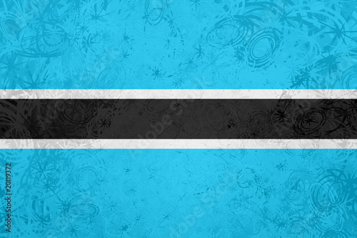 Flag of Botswana grunge texture