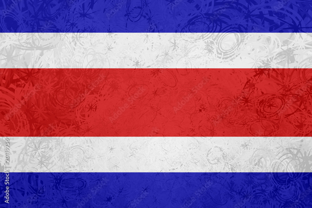 Flag of Costa Rica grunge texture