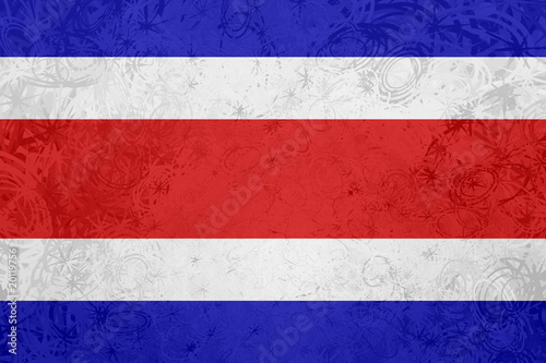 Flag of Costa Rica grunge texture