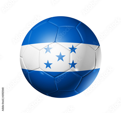 Soccer football ball with Honduras flag
