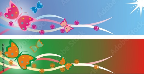 butterfly banner