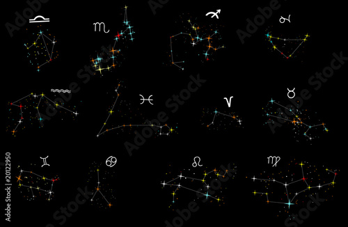 zodiac constellations collection