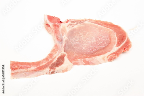 Une cote de porc