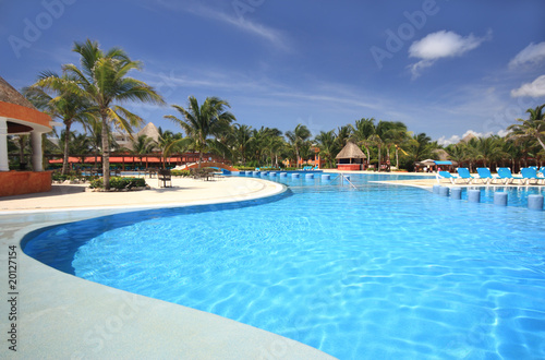 Beach resort swimming pool photo