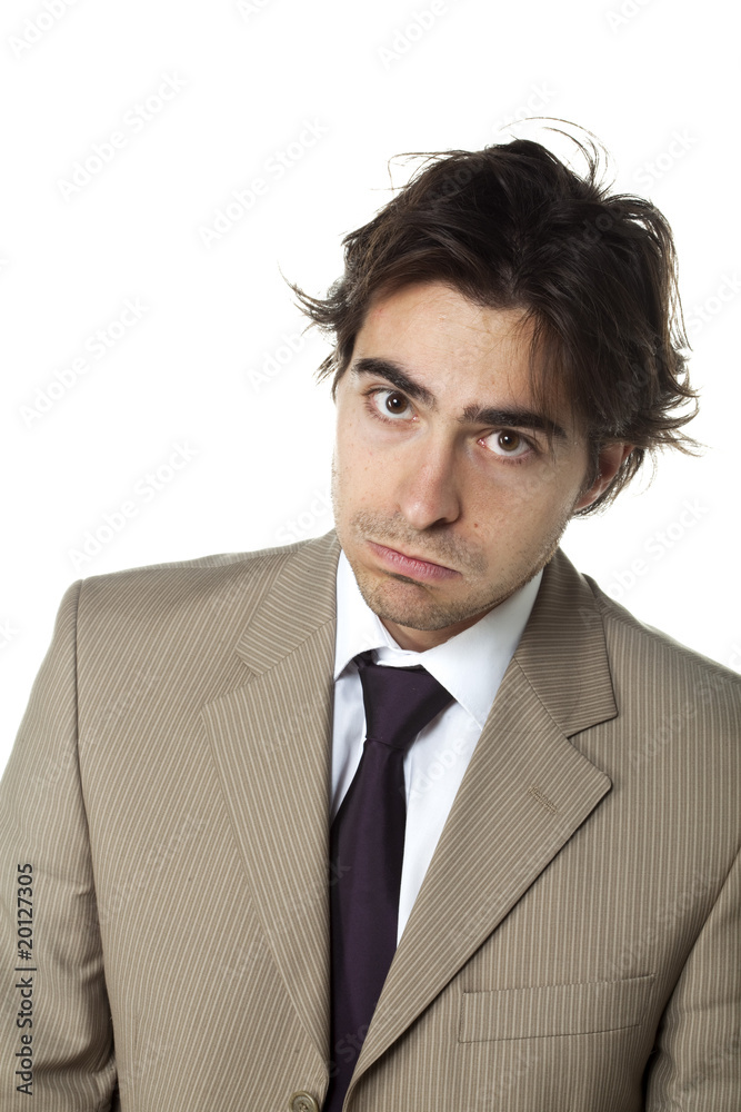 jeune homme d'affaires fatigué jeune homme d'affaires fatigué