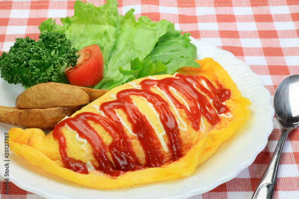 omelette with rice omelette with rice
