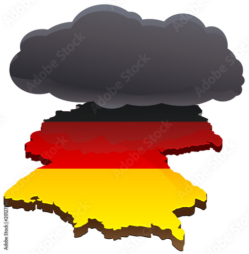 Dunkle Wolken über Deutschland