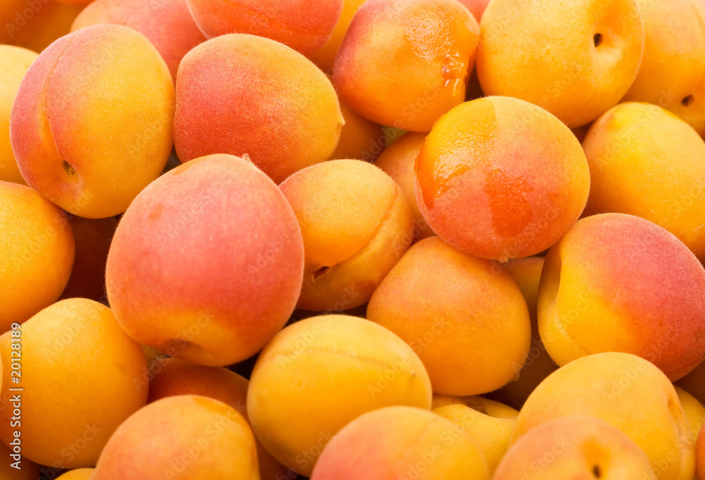 Fresh natural apricot background