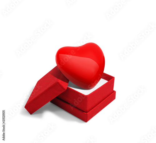 coeur dans boite à bijoux