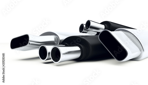 Photos muffler isolated