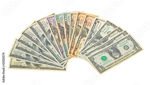 Photo of different banknotes US dollars