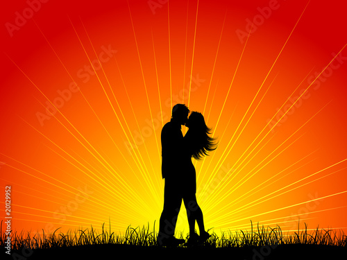 Kissing couple