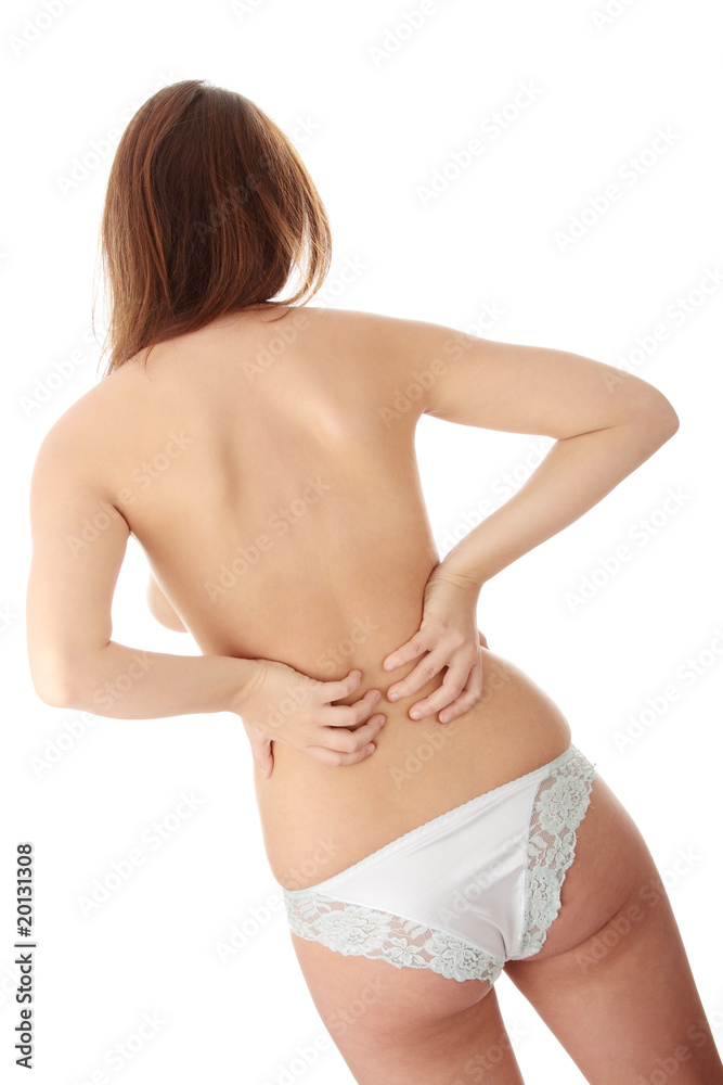 Back pain concept Back pain concept