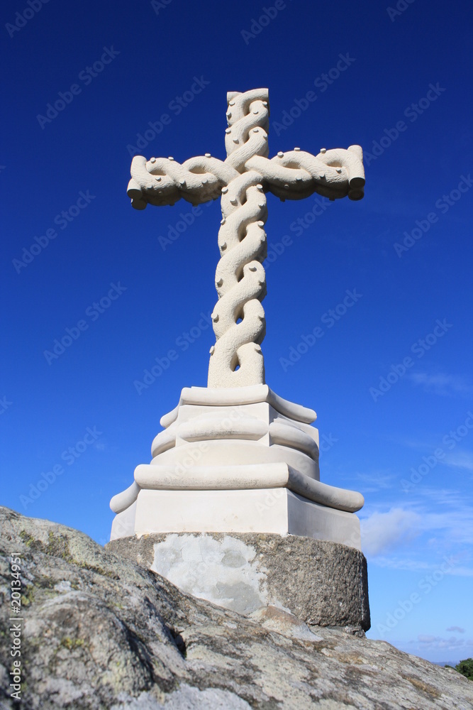 white cross near Sintra - Portugal white cross near Sintra - Portugal