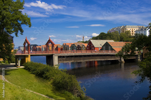 Old Bridge in Trondheim, Norway