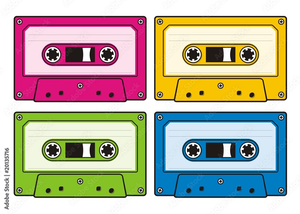 Fototapeta premium Audio cassettes
