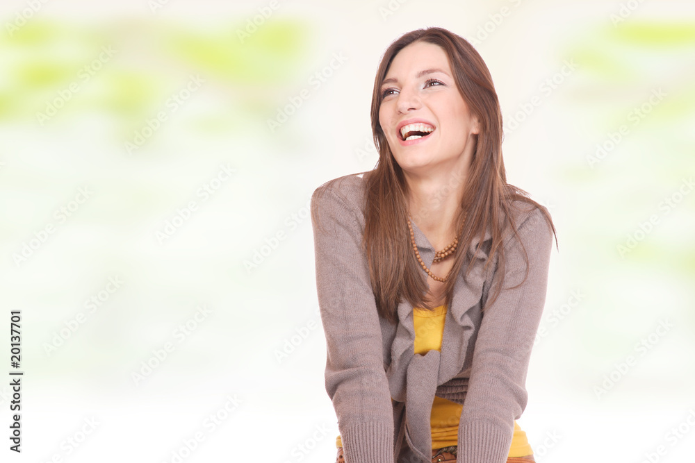 Young healthy beautiful spring woman Young healthy beautiful spring woman