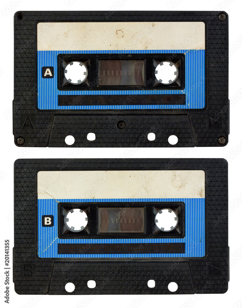 Fototapeta premium audio cassette isolated