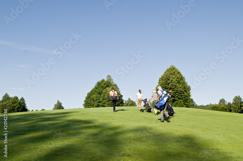 Golfspieler auf dem Fairway