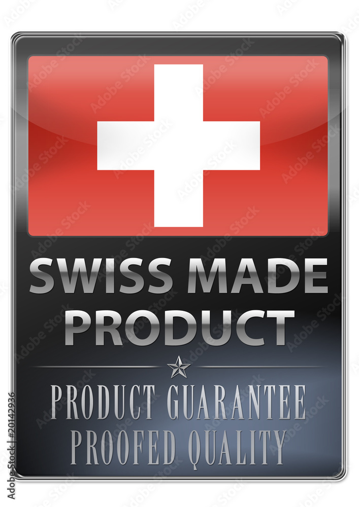 Obraz premium made in switzerland swissmade swiss made product