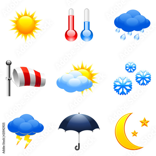 Weather icons.