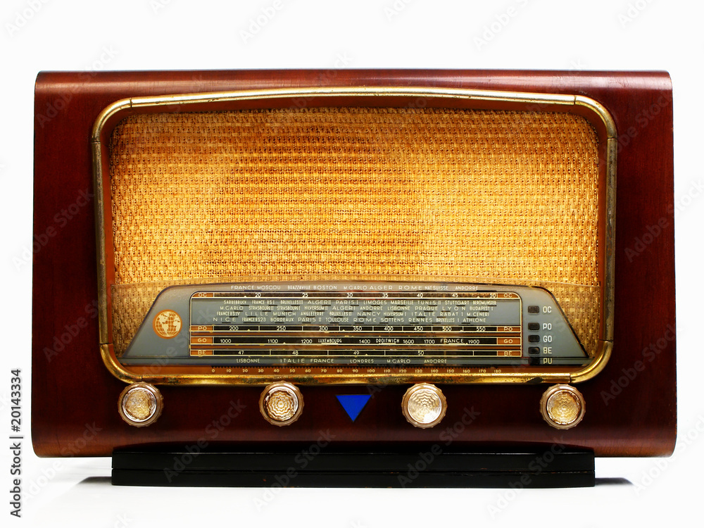 vieux poste de radio des années 50 素材庫相片| Adobe Stock