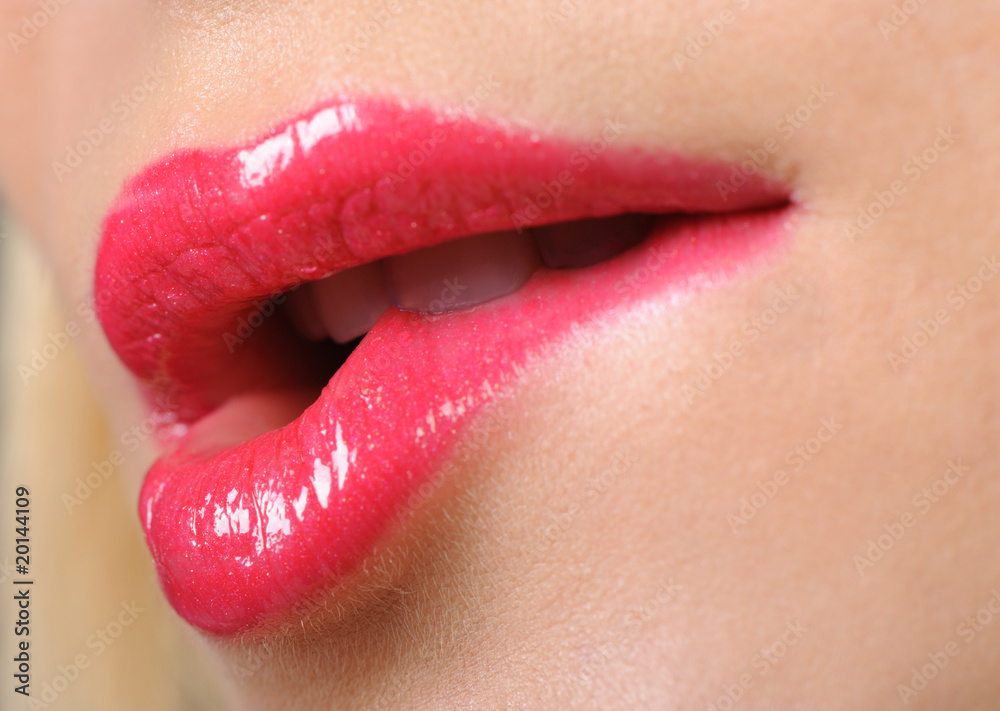 Obraz premium Female lips