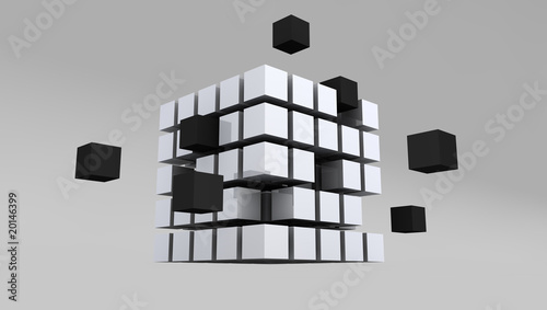 3d synthtetic chaos cubes