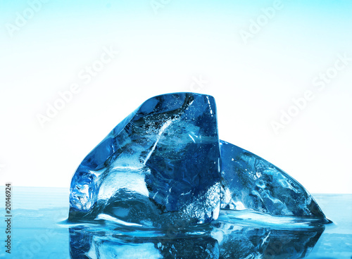 abstract artistic blue ice background,