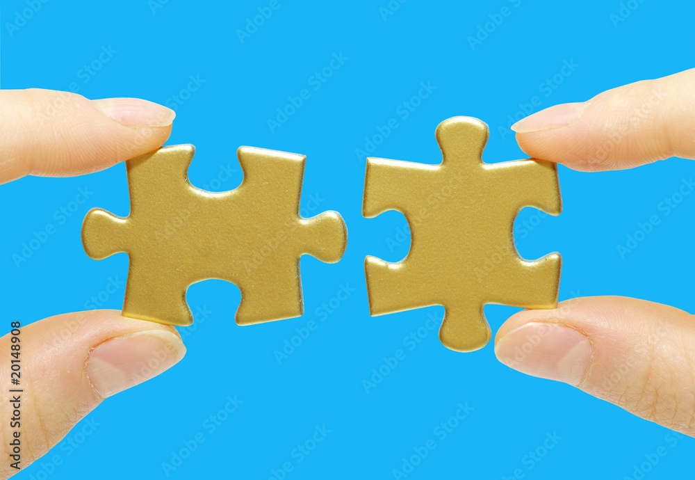 puzzle in hands puzzle in hands