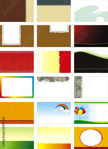 Various Business Card templates. Vector