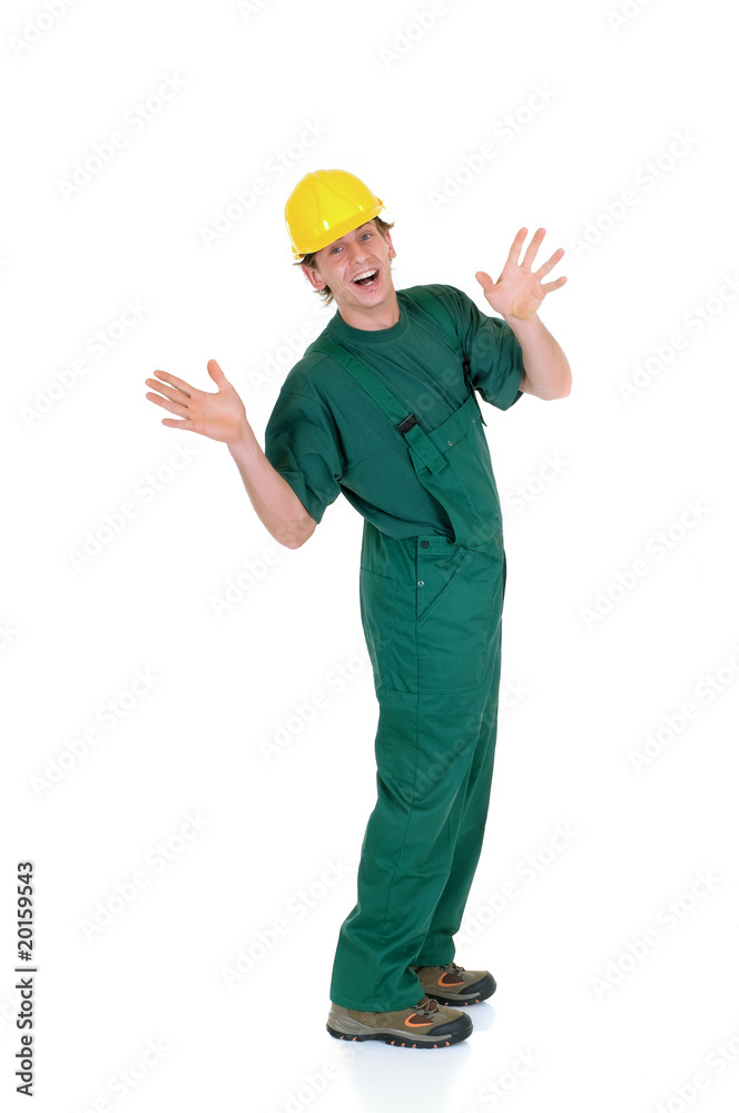 Construction worker, green