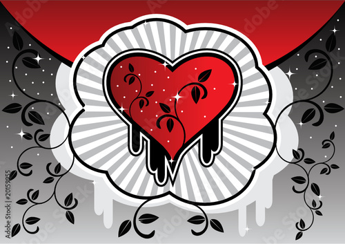 Abstract background with heart