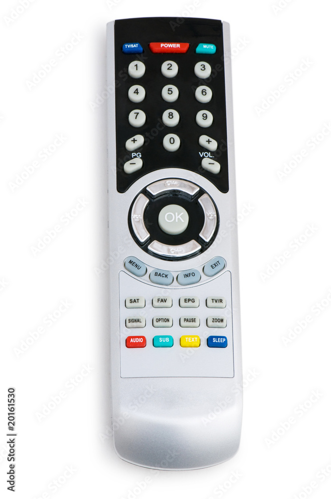 Remote control isolated on the white background Remote control isolated on the white background