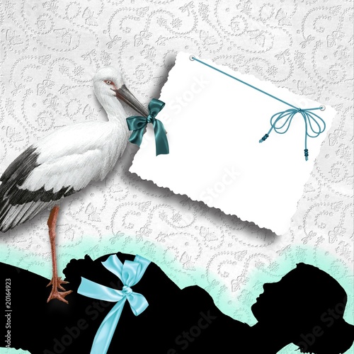 naissance garçon bleu