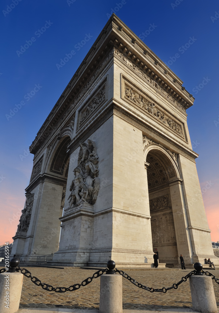 Naklejka premium arc de triomphe