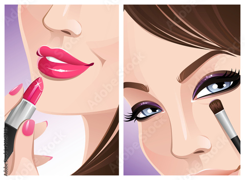 Makeup close-up