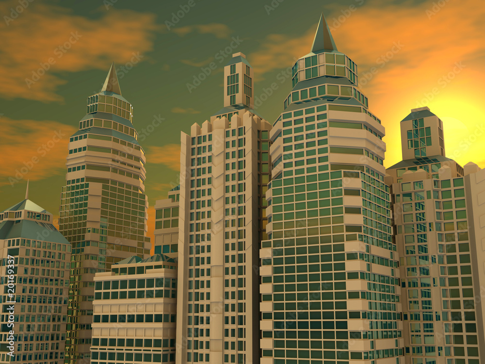 Skyscrapers. Background Skyscrapers. Background