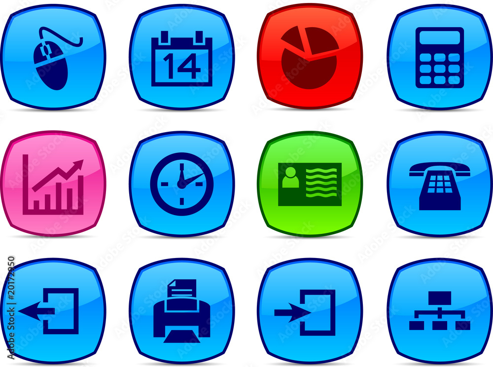 Office icons. Office icons.