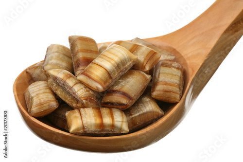 Caramel in a wooden spoon