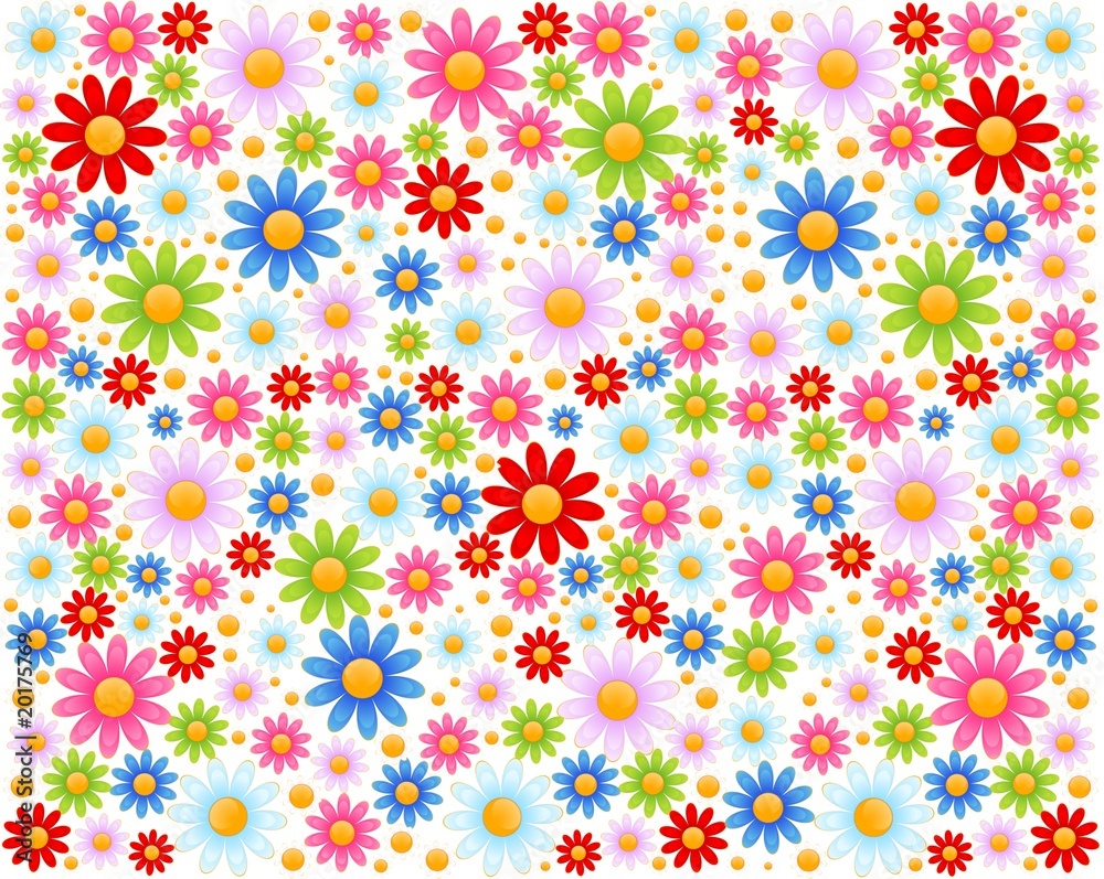 bright colourful background from camomiles bright colourful background from camomiles