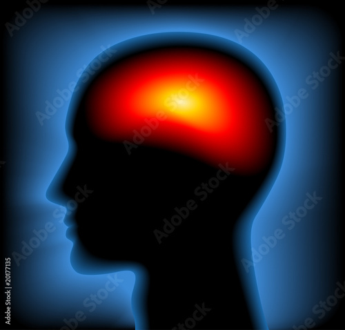 Head Thermal X-Ray / Vector Image