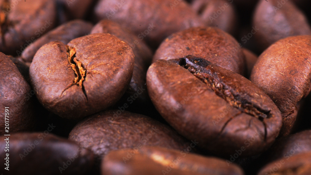 Obraz premium Coffee beans close-up